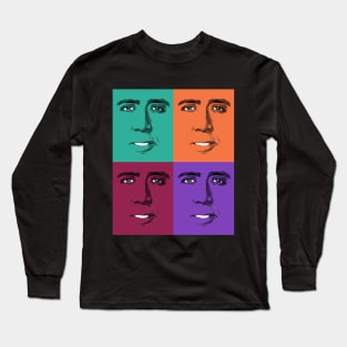 John Travolta Pop Art Long Sleeve T-Shirt